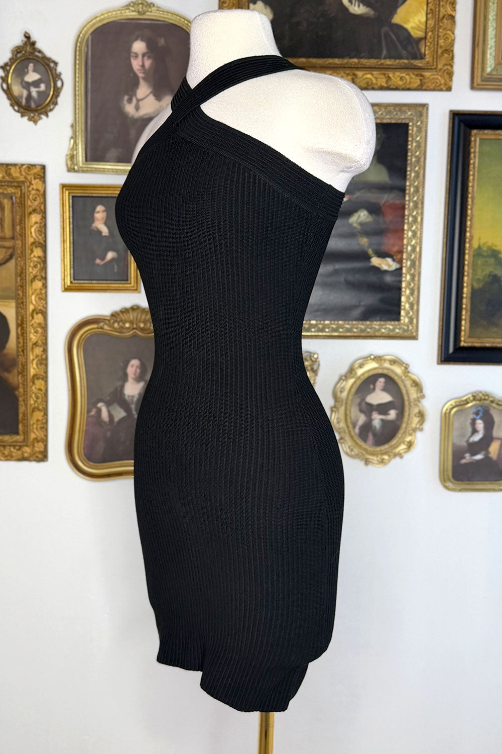 ANGELICA HALTER MINI DRESS