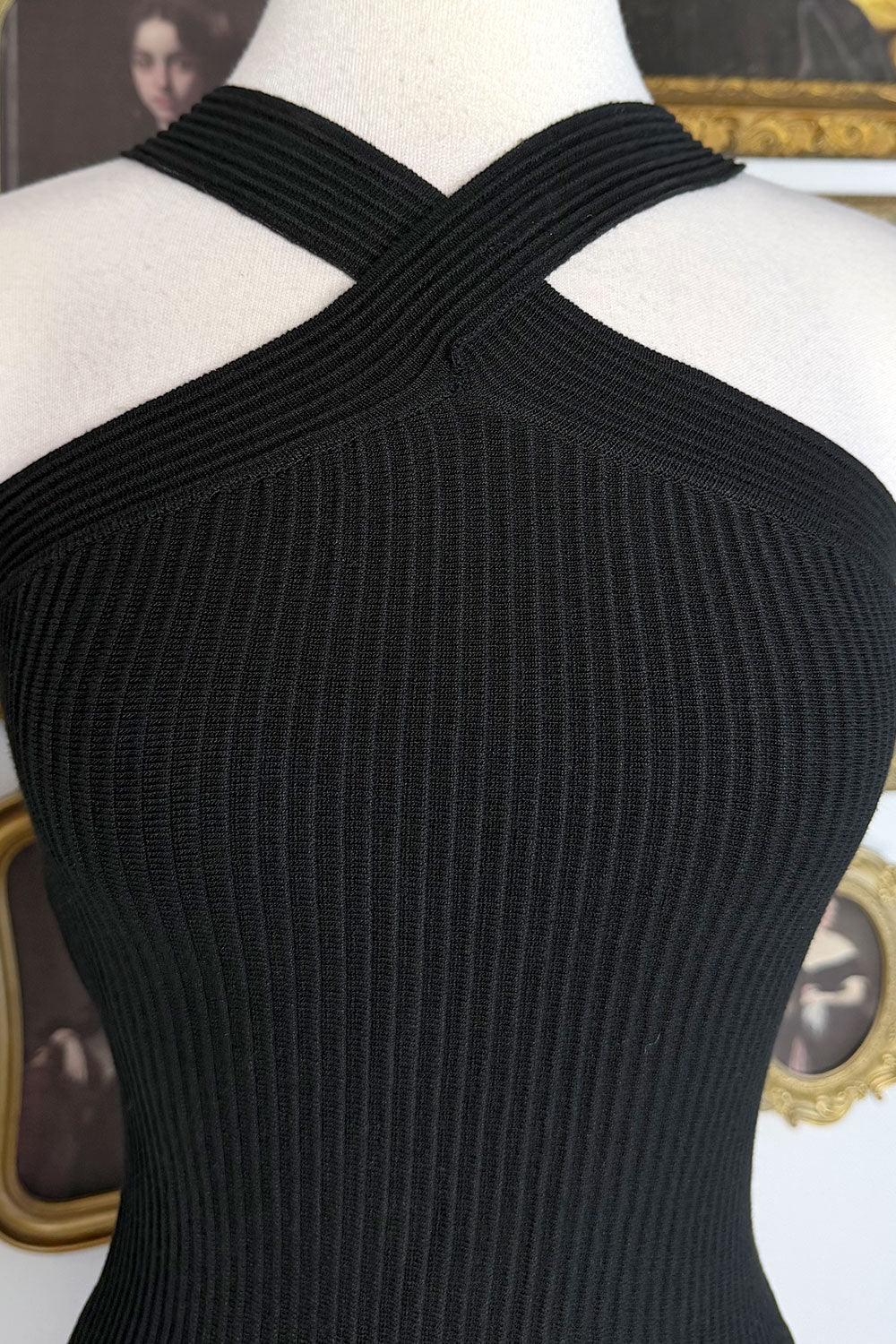 ANGELICA HALTER MINI DRESS