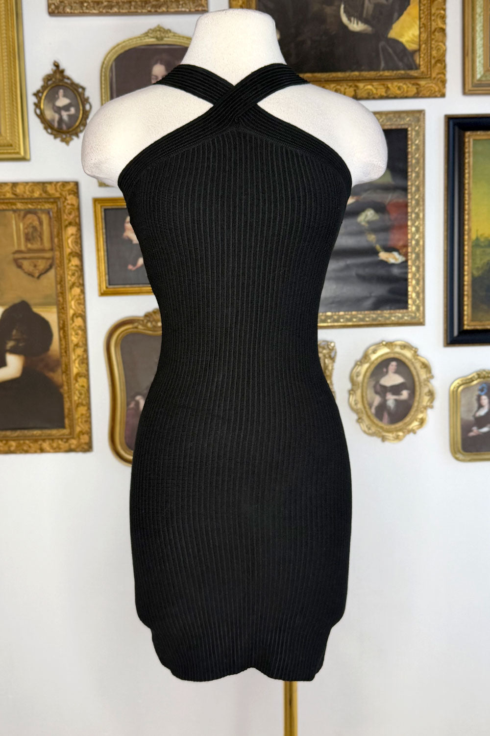 ANGELICA HALTER MINI DRESS