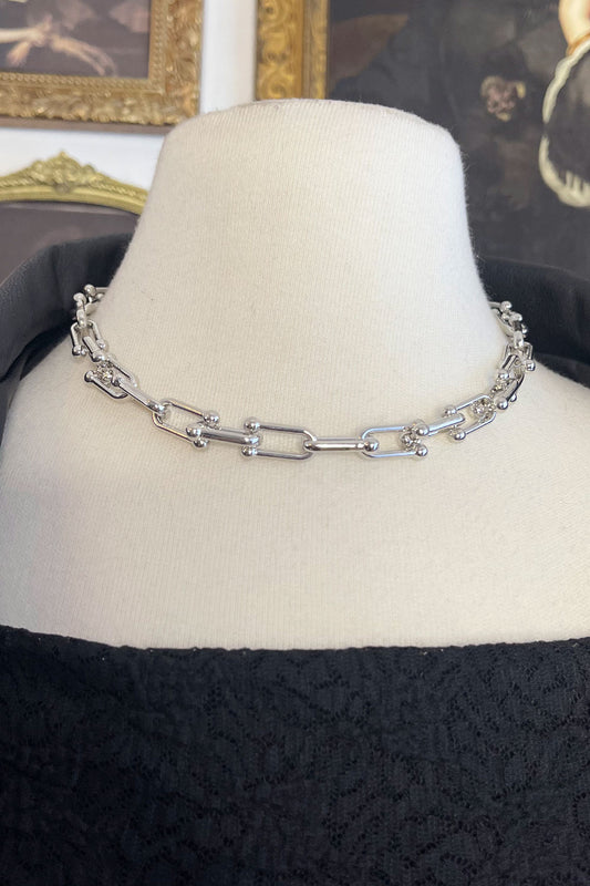 BARBELL CHAIN NECKLACE 012