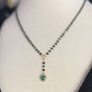 BLACK ROSARY NECKLACE 011