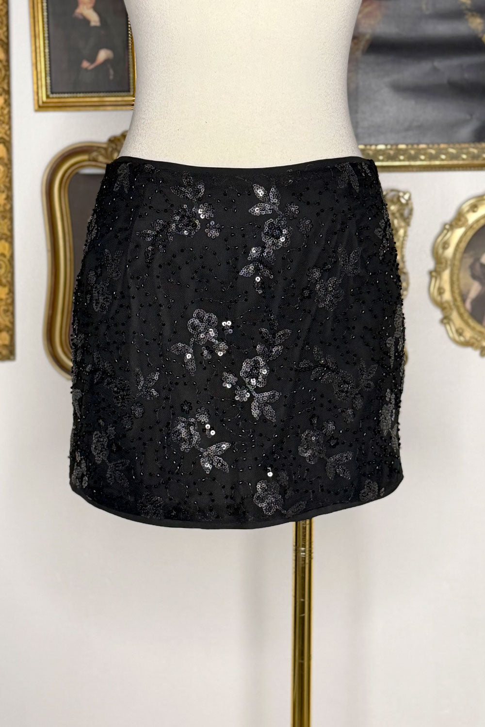 BRIANNA EMBELLISHED MINI SKIRT