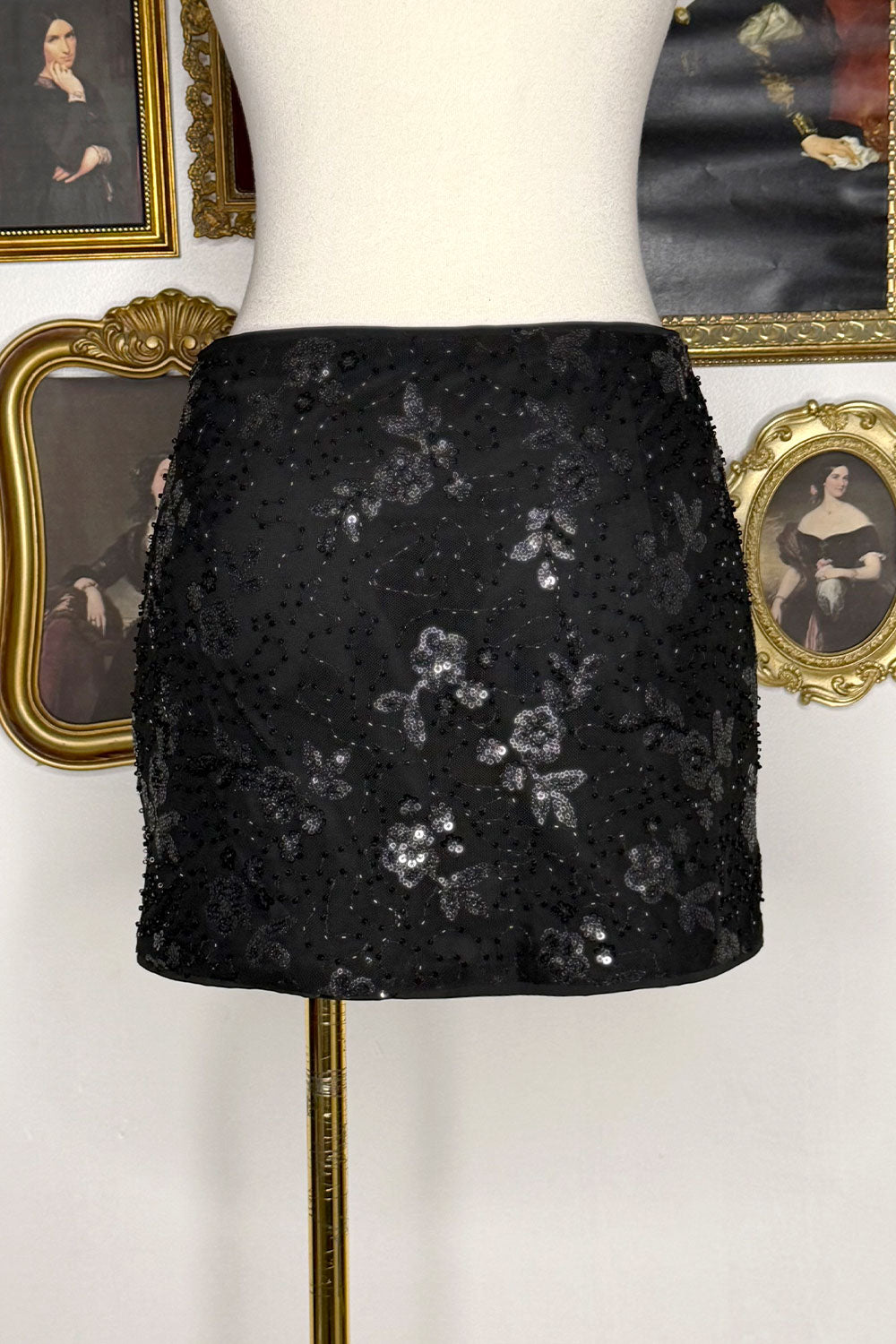 BRIANNA EMBELLISHED MINI SKIRT