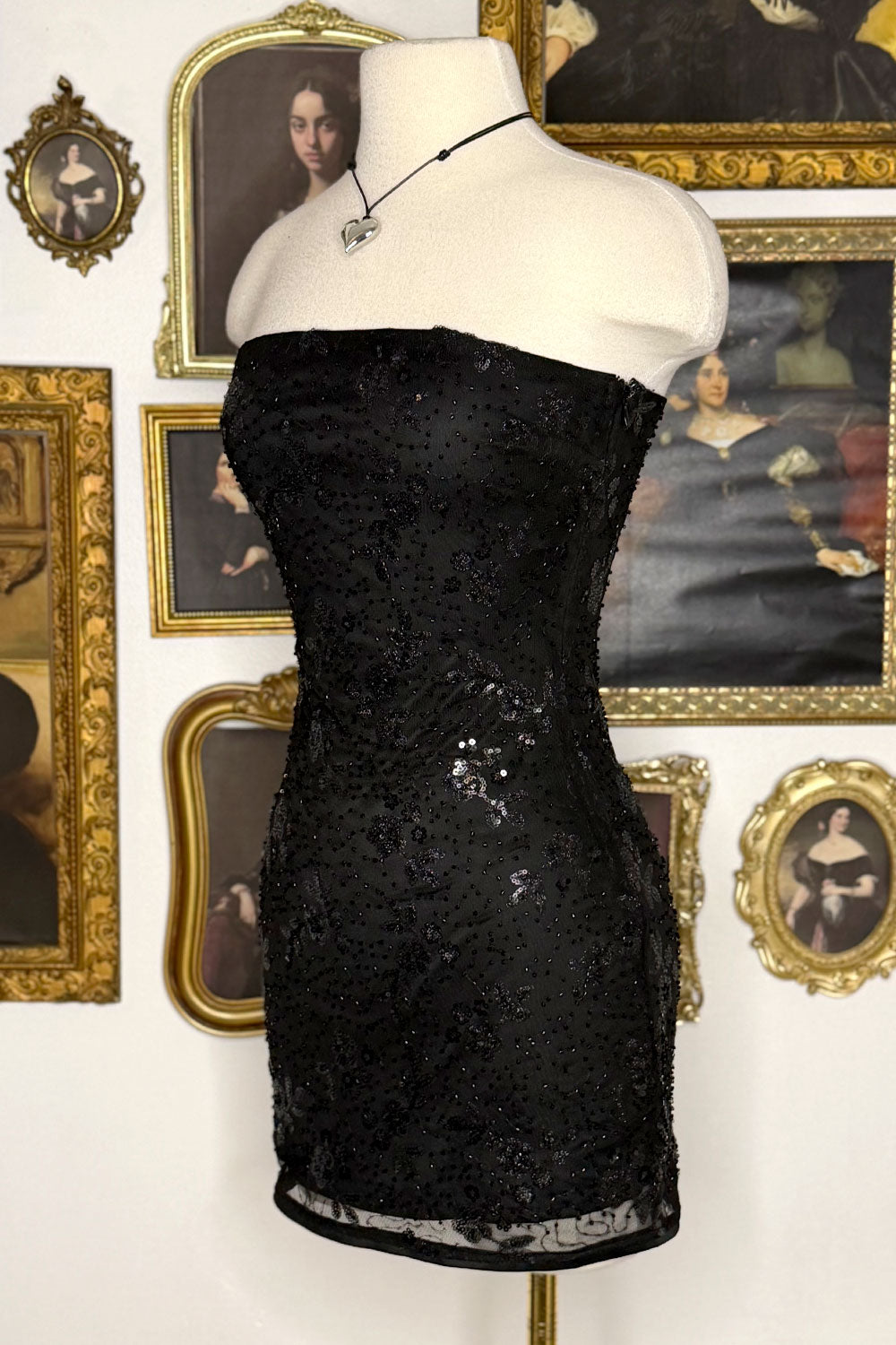 BRIANNA EMBELLISHED MINI DRESS