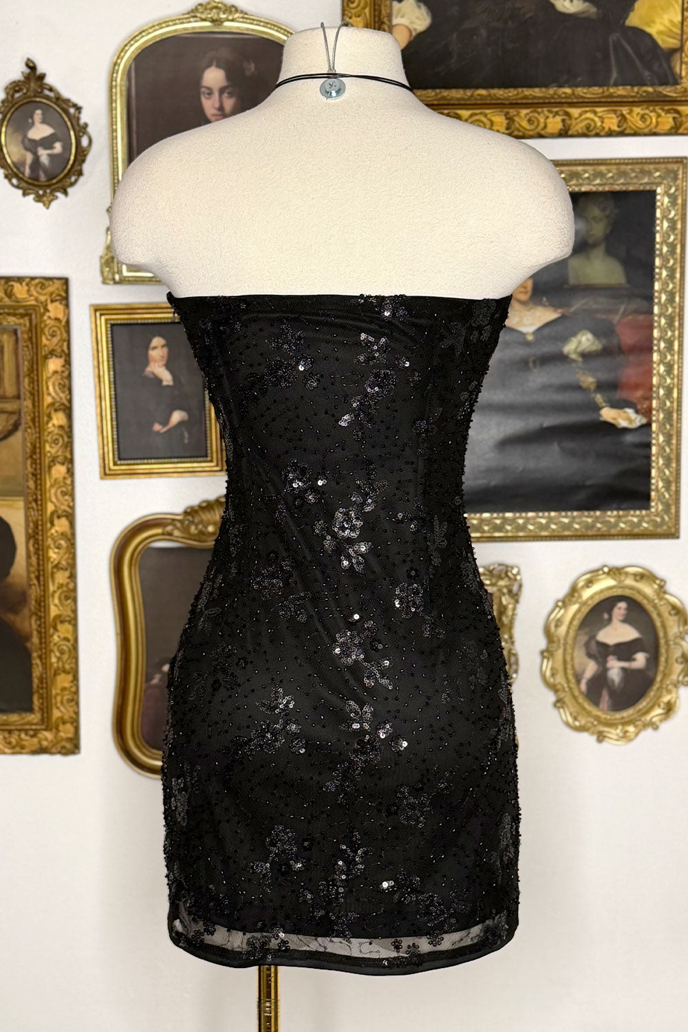 BRIANNA EMBELLISHED MINI DRESS