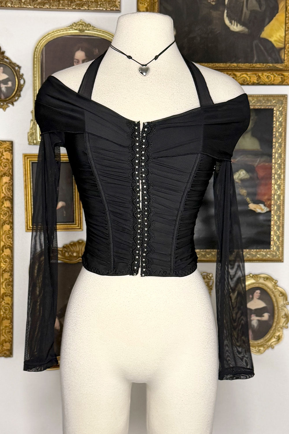 BRIDGET MESH CORSET TOP