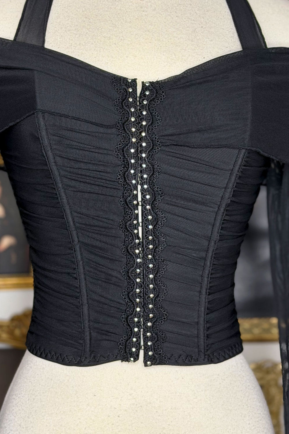 BRIDGET MESH CORSET TOP