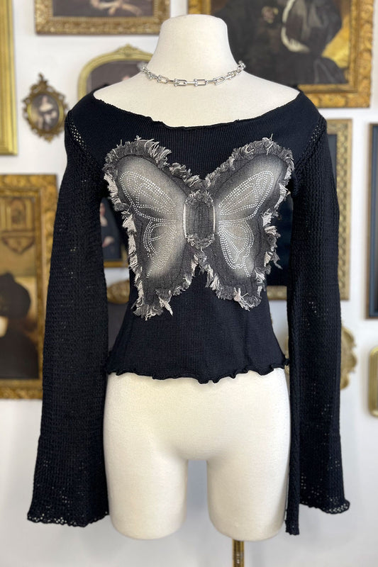 BRITTANY BUTTERFLY KNIT TOP