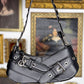 MEXICO D.F. BUCKLE GROMMET SHOULDER PURSE
