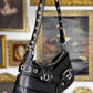 MEXICO D.F. BUCKLE GROMMET SHOULDER PURSE