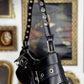 MEXICO D.F. BUCKLE GROMMET SHOULDER PURSE