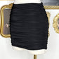 CELINA RUCHED MINI SKIRT