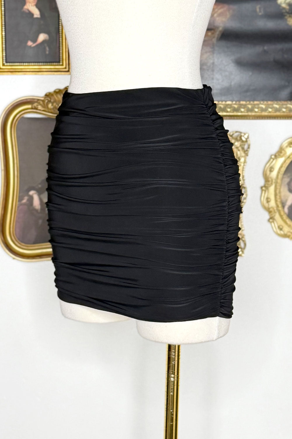 CELINA RUCHED MINI SKIRT