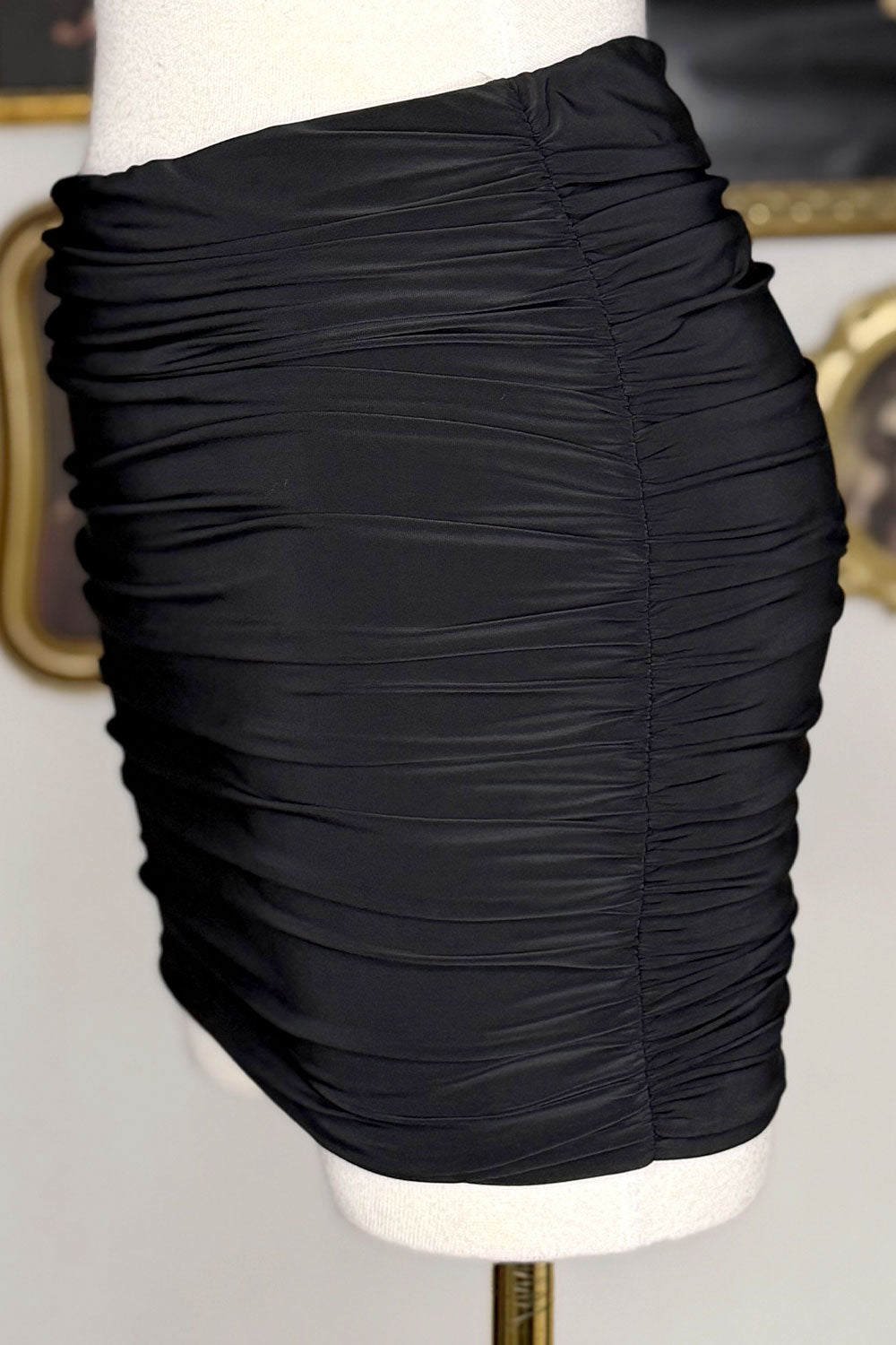 CELINA RUCHED MINI SKIRT