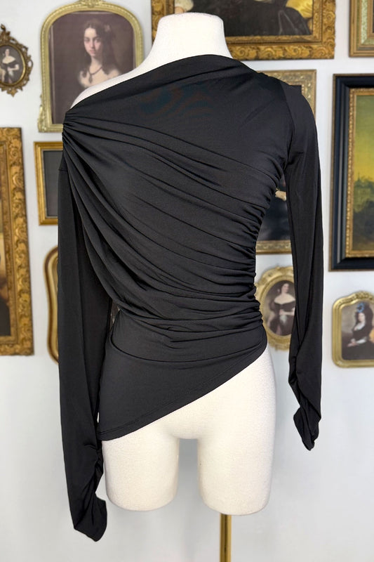 CETERA RUCHED ASYMMETRICAL TOP