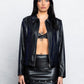CHELSIE FRINGE LEATHER JACKET