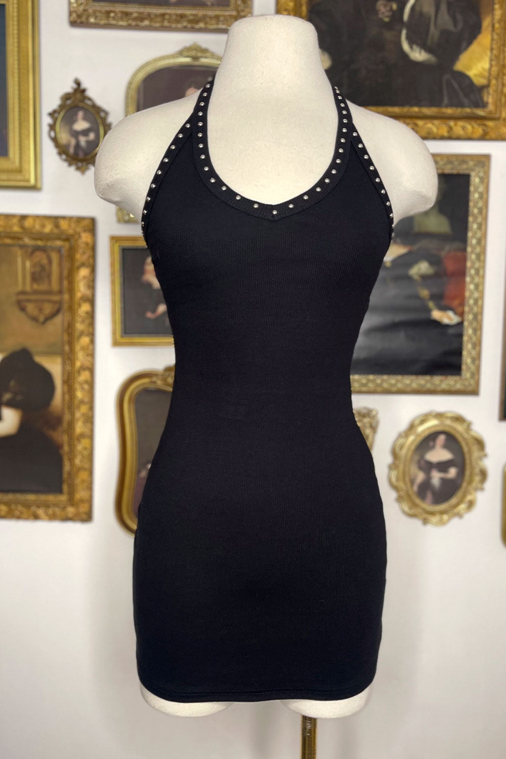 CHRISTINA STUDDED MINI DRESS