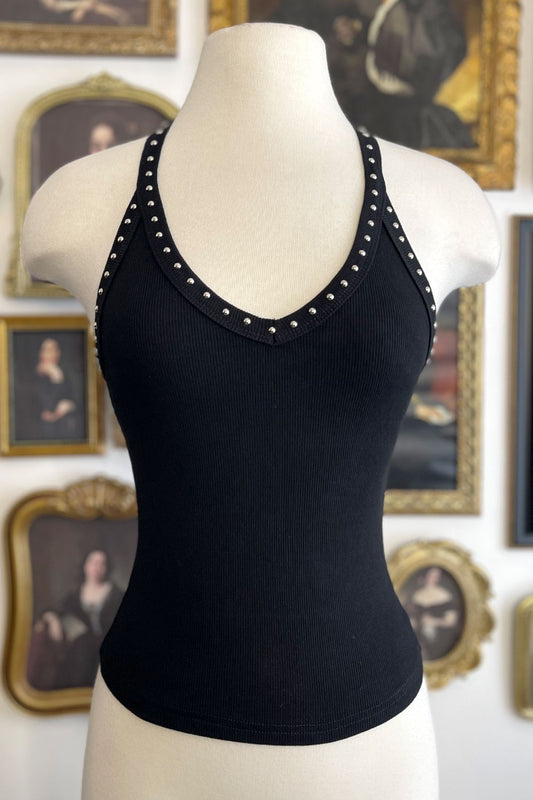 CHRISTINA STUDDED TANK TOP
