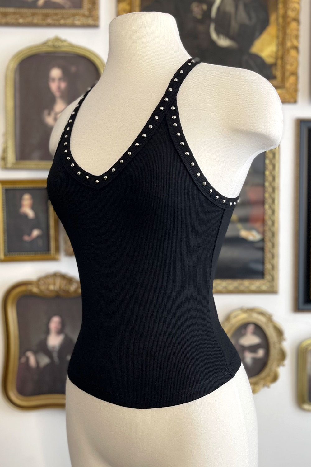 CHRISTINA STUDDED TANK TOP