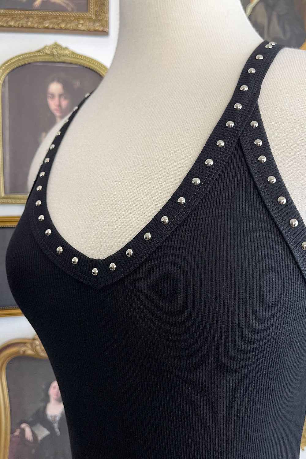 CHRISTINA STUDDED TANK TOP