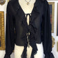 CORRINE RUFFLED SHEER TOP