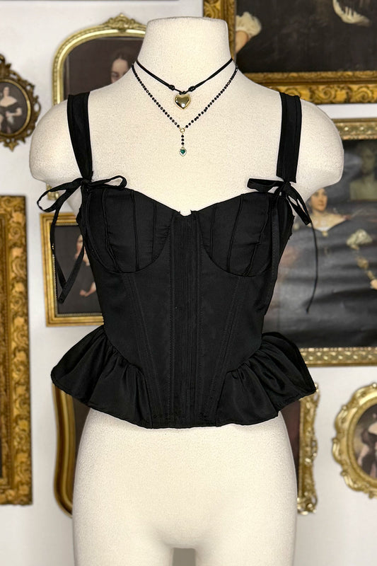 DALIA CORSET PEPLUM TOP