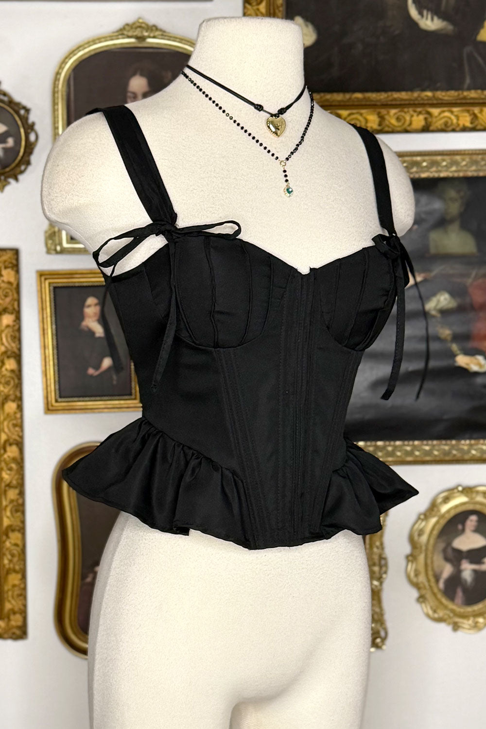 DALIA CORSET PEPLUM TOP