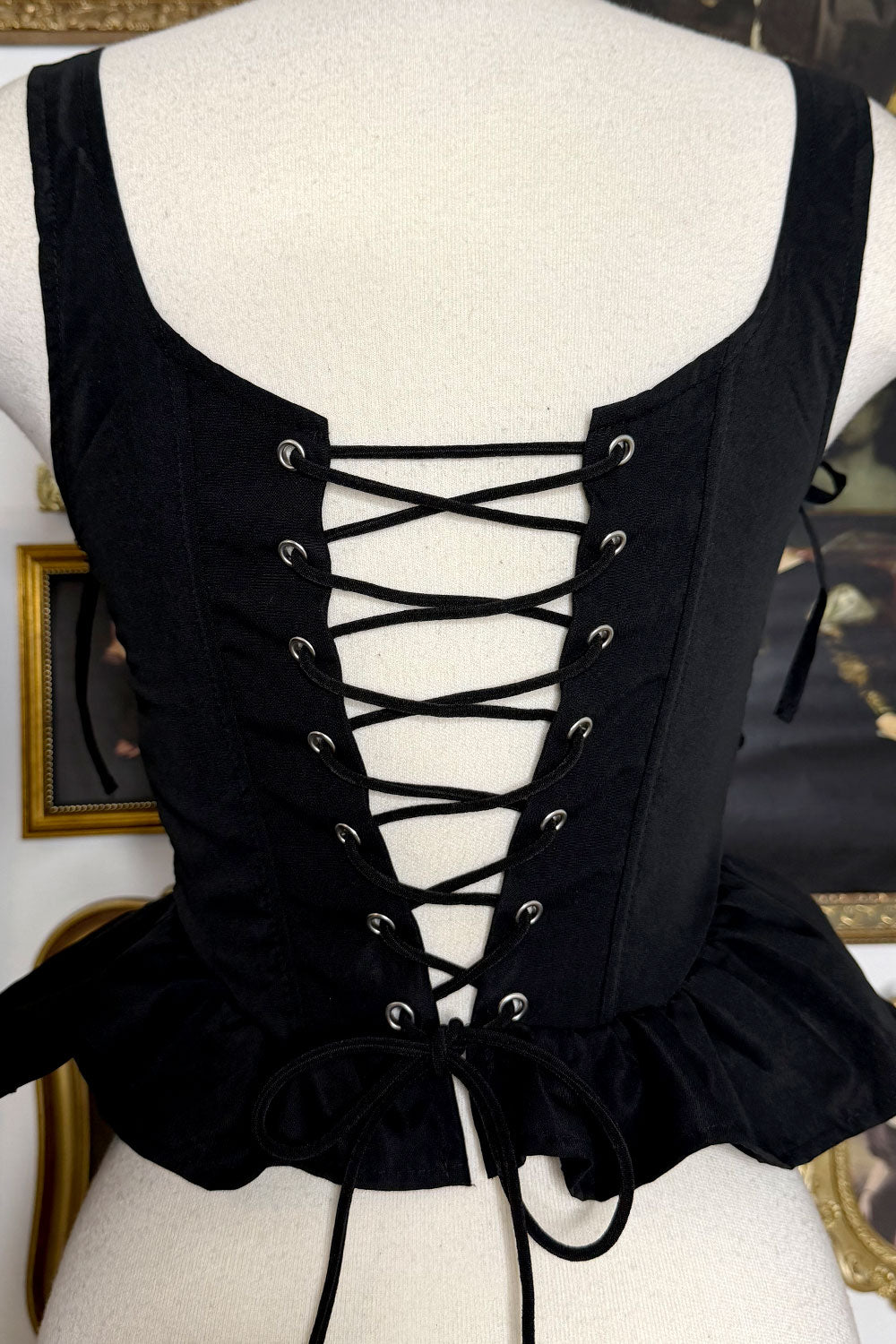 DALIA CORSET PEPLUM TOP