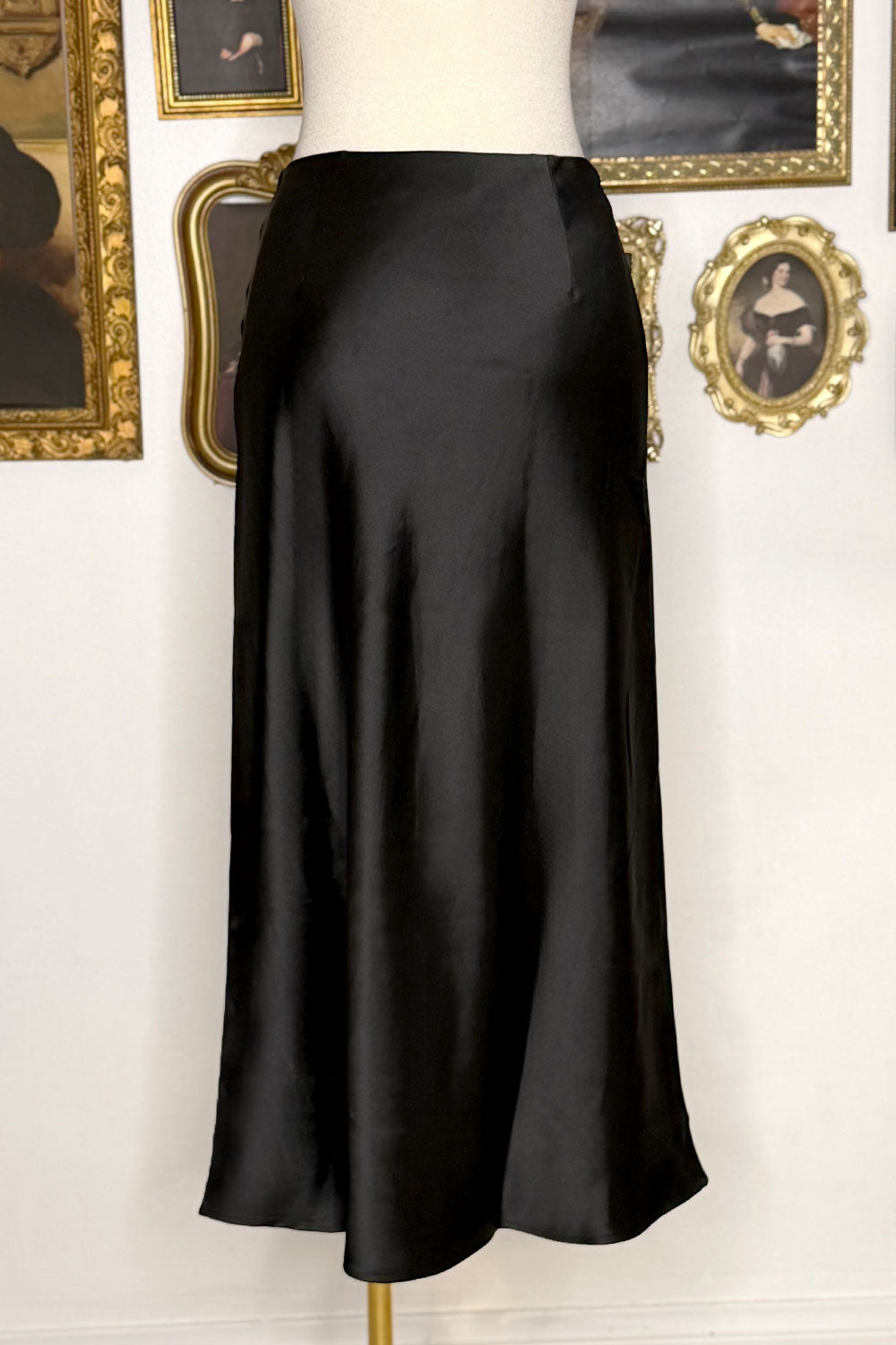 DAPHNE SATIN MIDI SKIRT