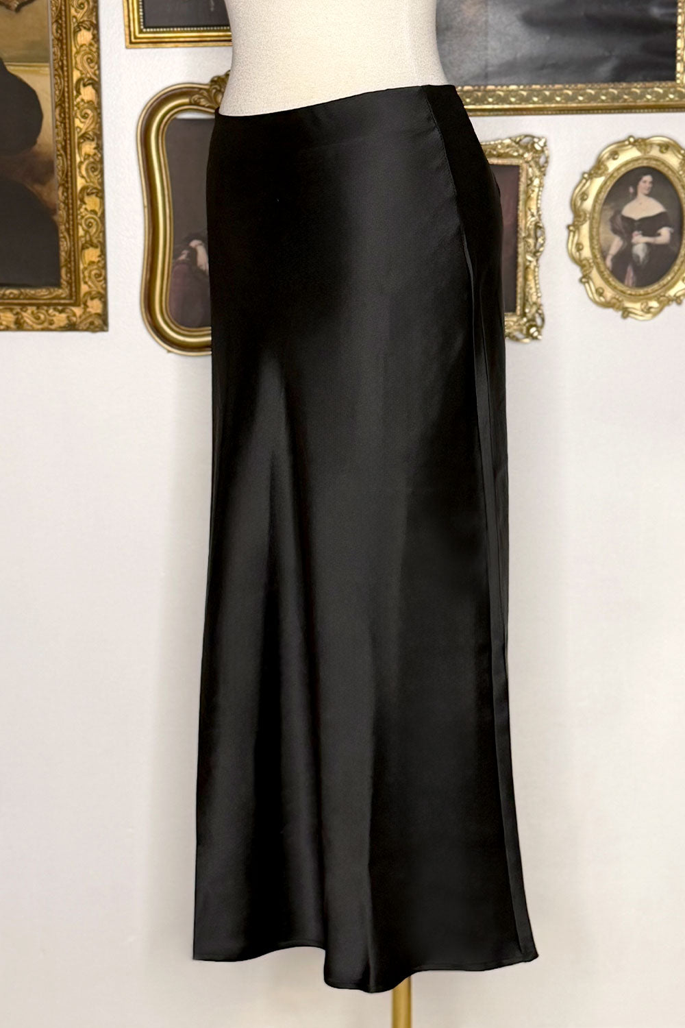 DAPHNE SATIN MIDI SKIRT