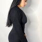 DORA SWEATER KNIT BOLERO CARDIGAN - BLACK
