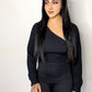DORA SWEATER KNIT BOLERO CARDIGAN - BLACK