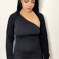 DORA SWEATER KNIT BOLERO CARDIGAN - BLACK