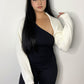 DORA SWEATER KNIT BOLERO CARDIGAN - CREAM