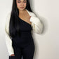 DORA SWEATER KNIT BOLERO CARDIGAN - CREAM