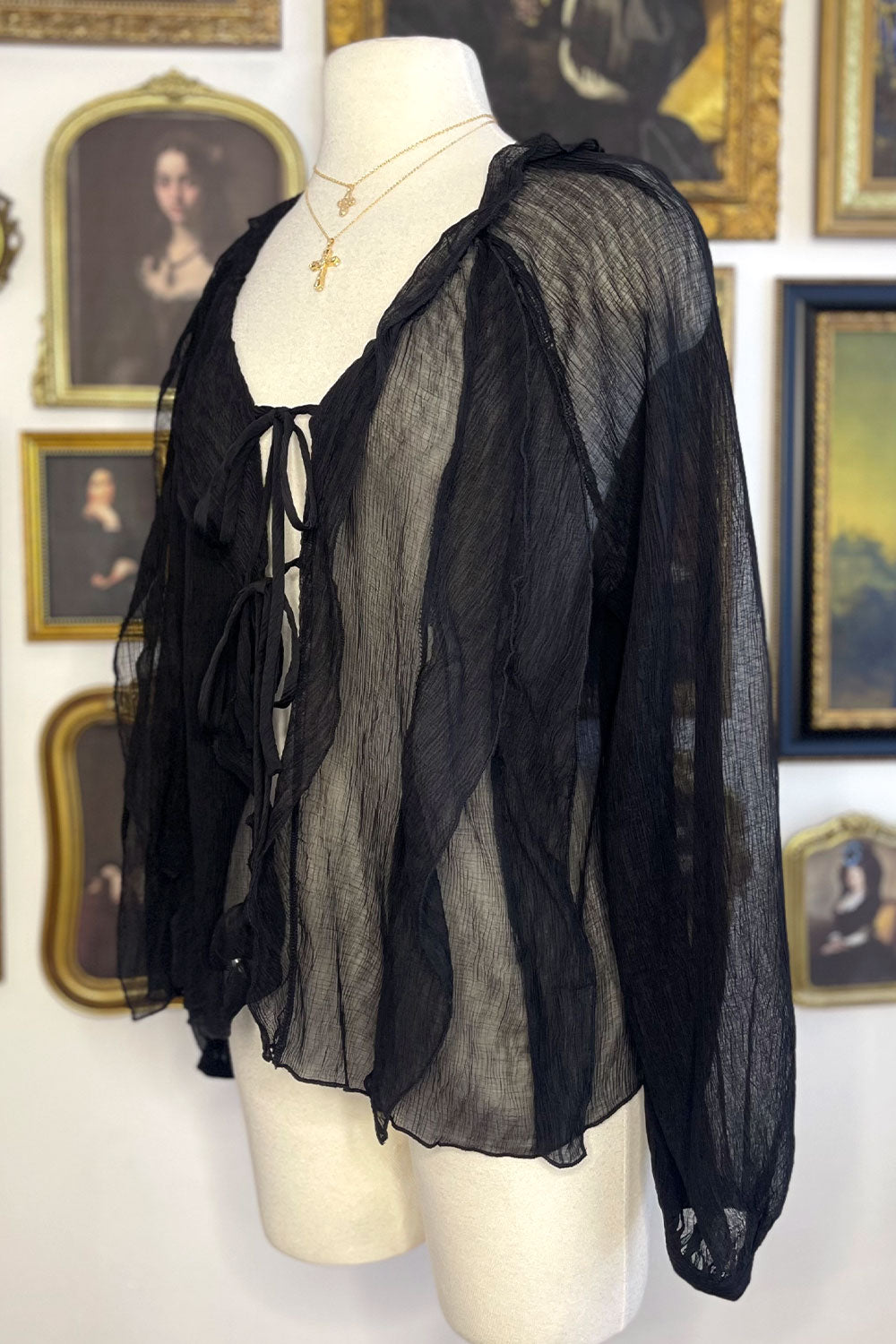 ELVIA SHEER TOP
