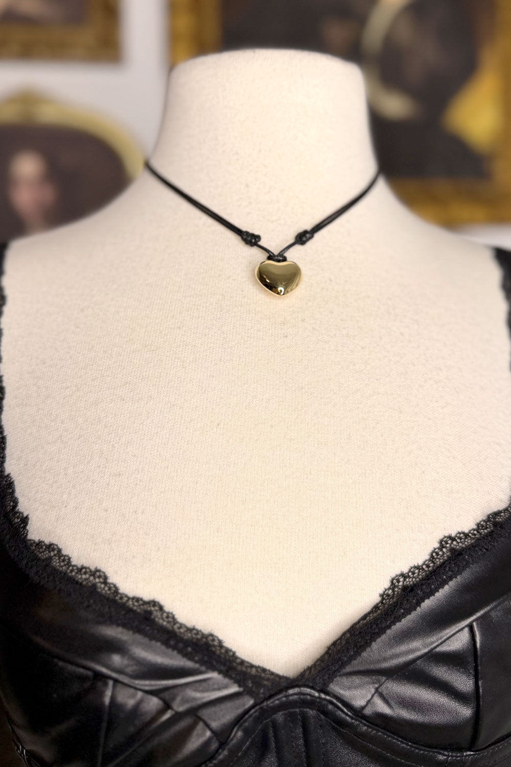 GOLD HEART NECKLACE 013