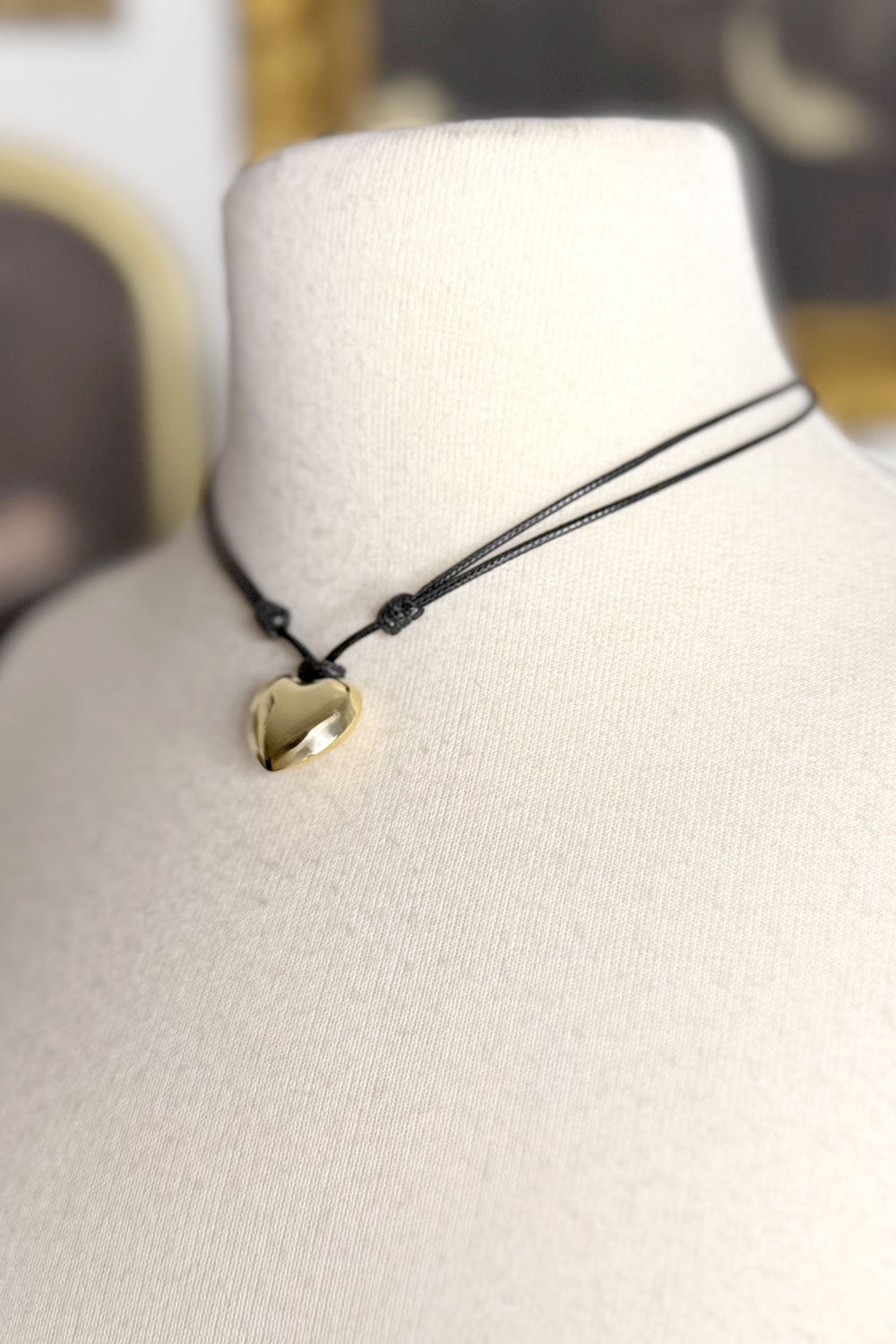 GOLD HEART NECKLACE 013
