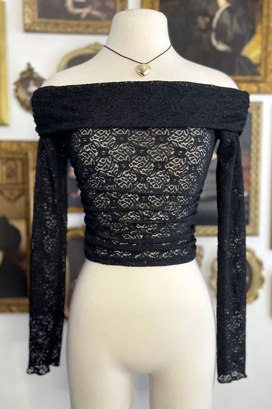 HALLEY OFF SHOULDER LACE TOP