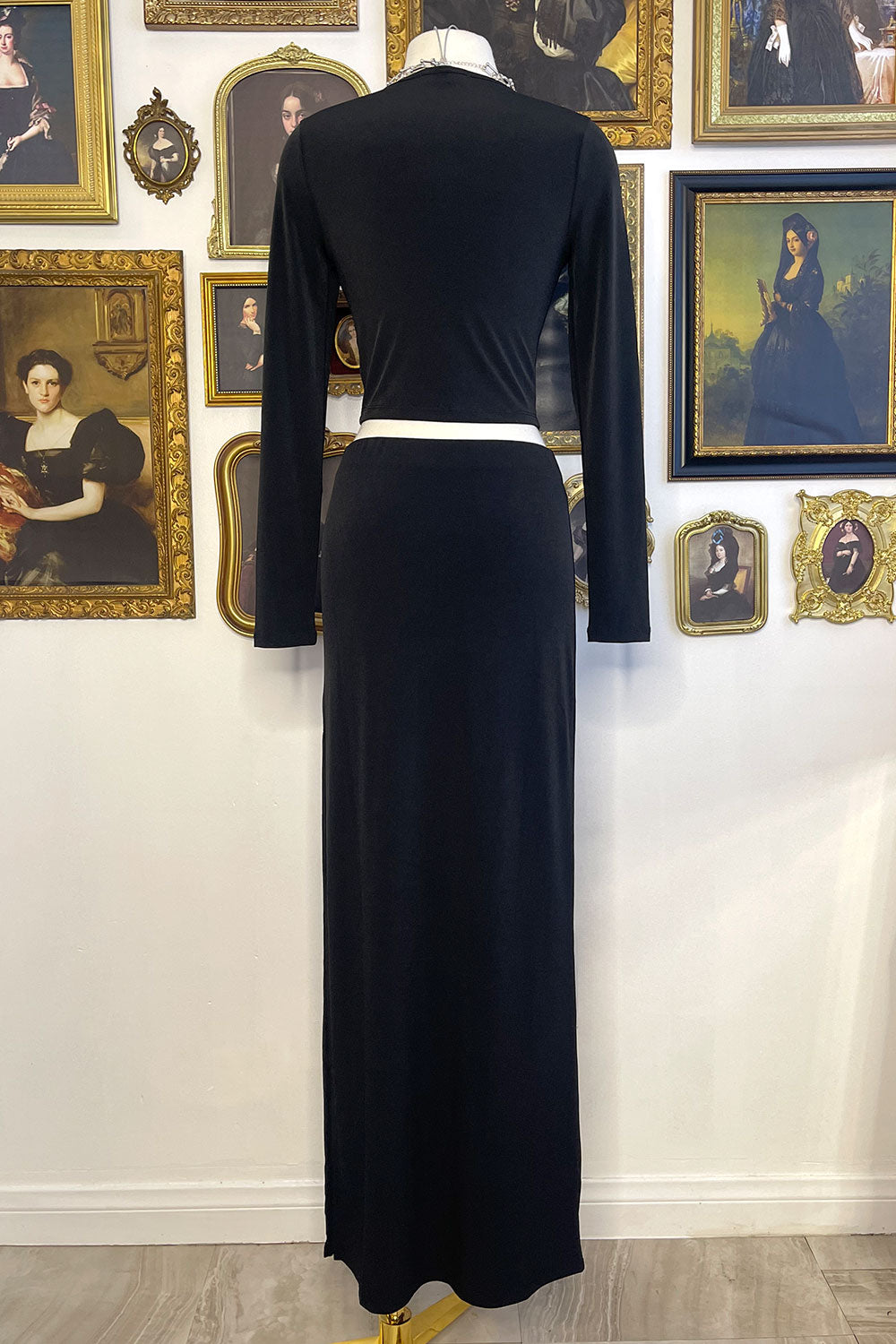 HANA LONG SLEEVE TOP & MAXI SKIRT SET