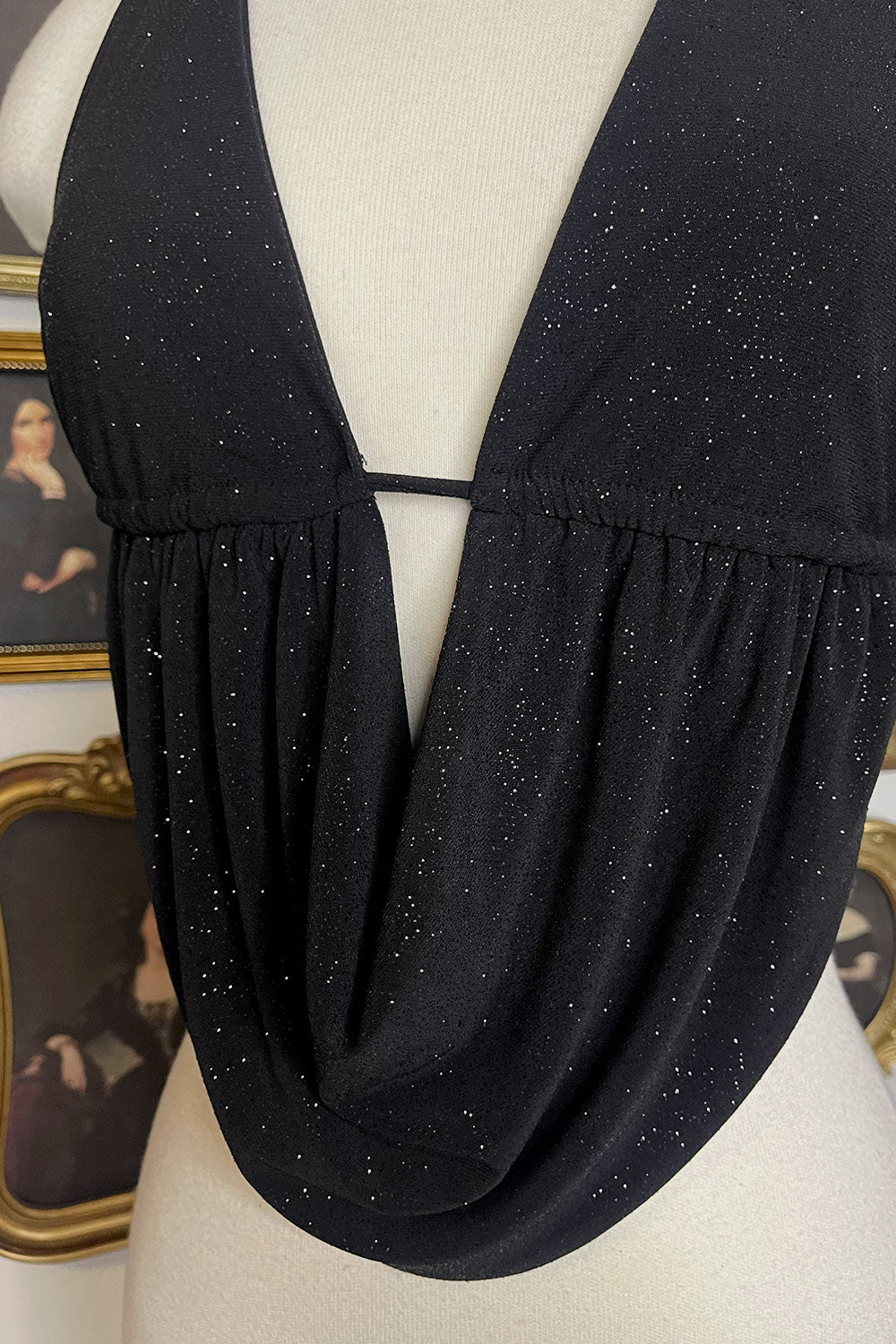 HARLEY GLITTER OPEN BACK TOP