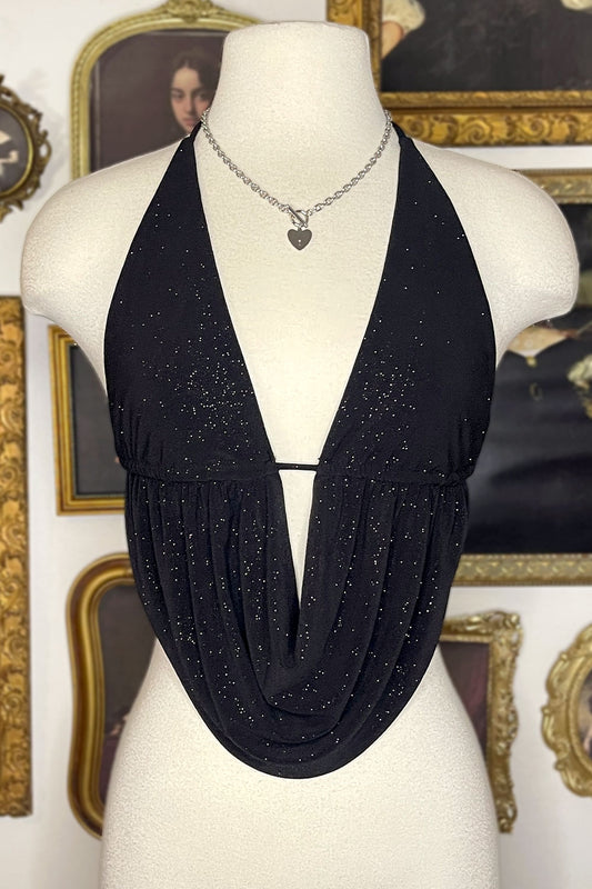 HARLEY GLITTER OPEN BACK TOP