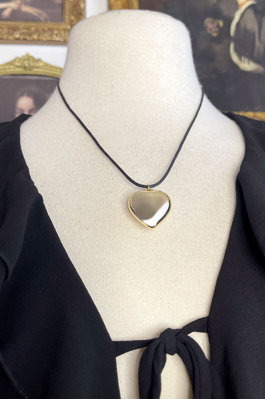 GOLD HEART NECKLACE 010