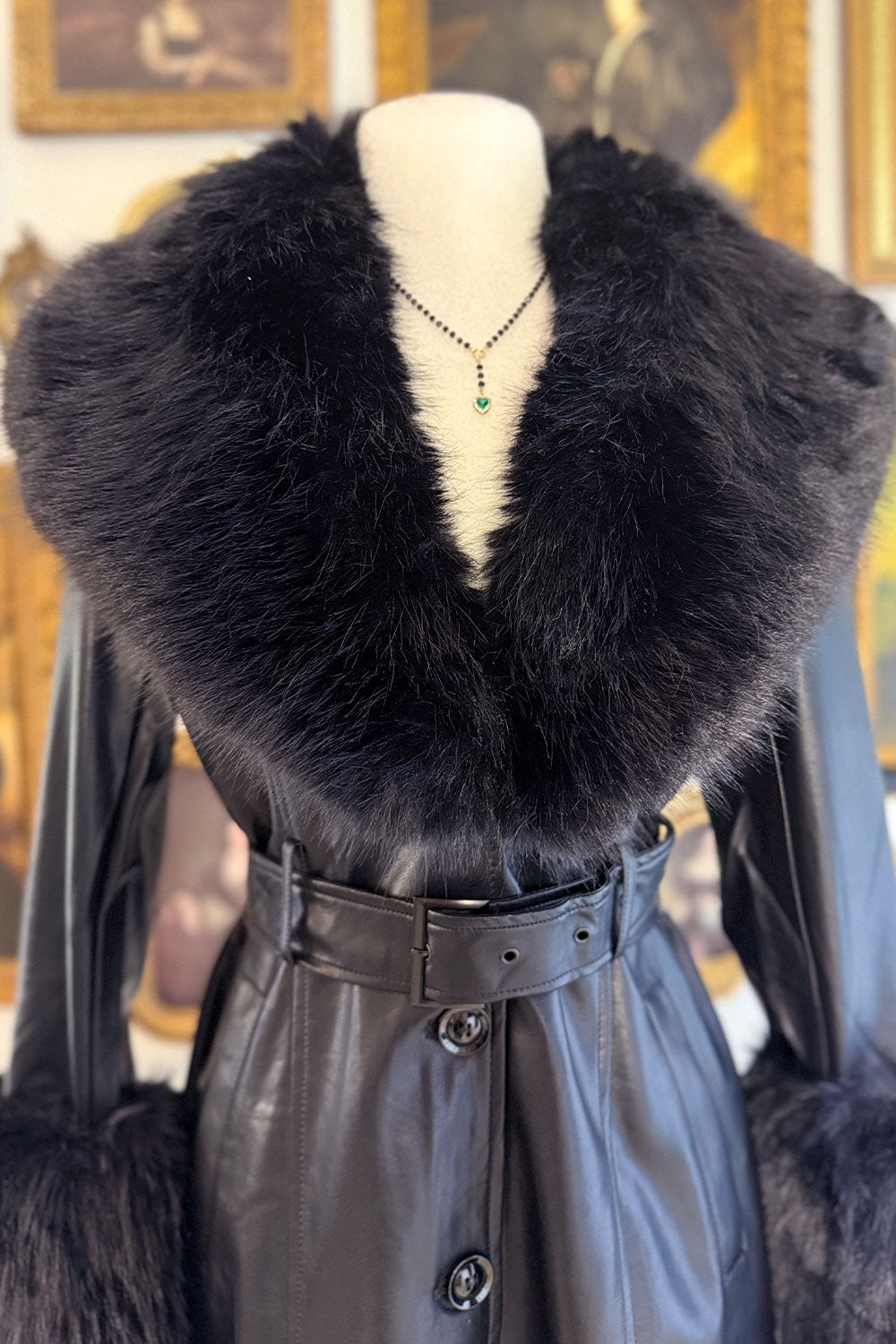 HEATHER FAUX FUR COAT