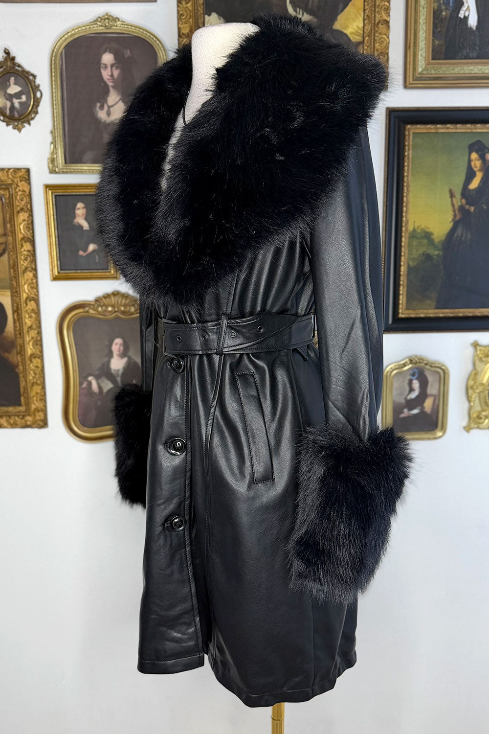HEATHER FAUX FUR COAT