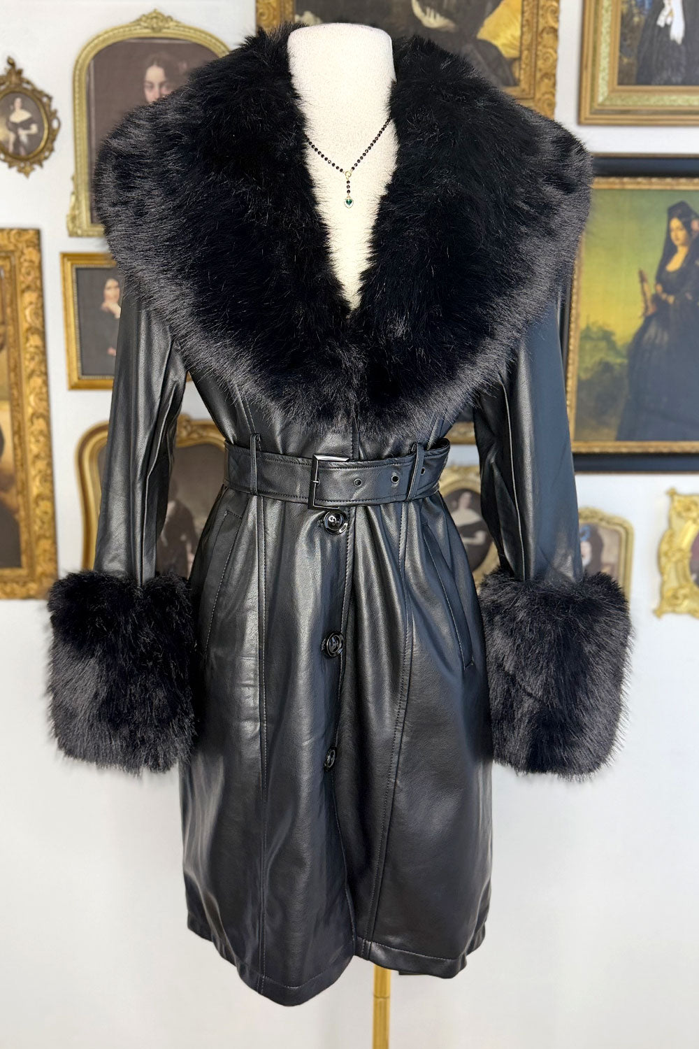 HEATHER FAUX FUR COAT