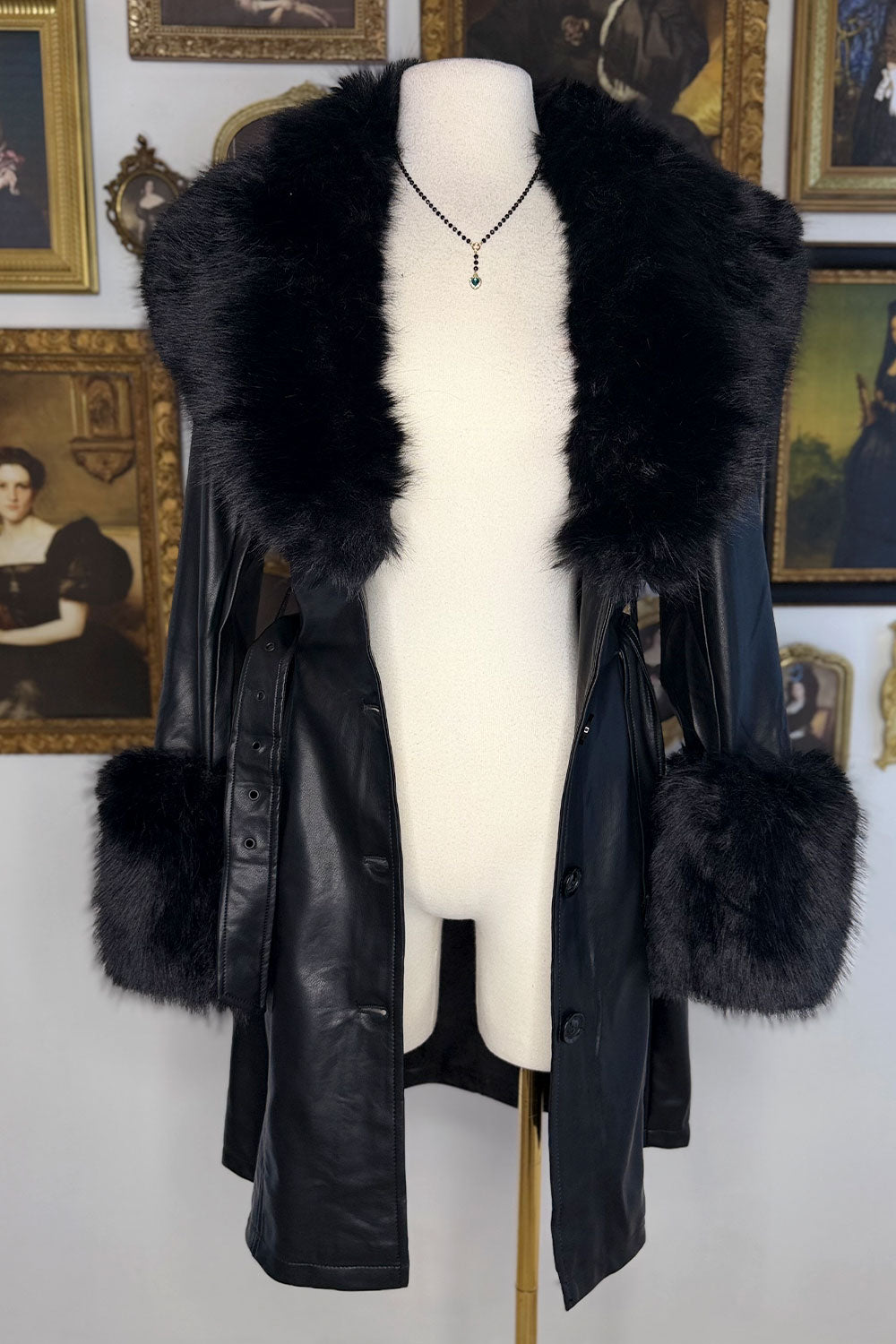 HEATHER FAUX FUR COAT