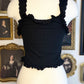 HEATHER RUFFLED TANK TOP