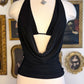 IZZY COWL NECK HALTER TOP