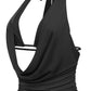 IZZY COWL NECK HALTER TOP
